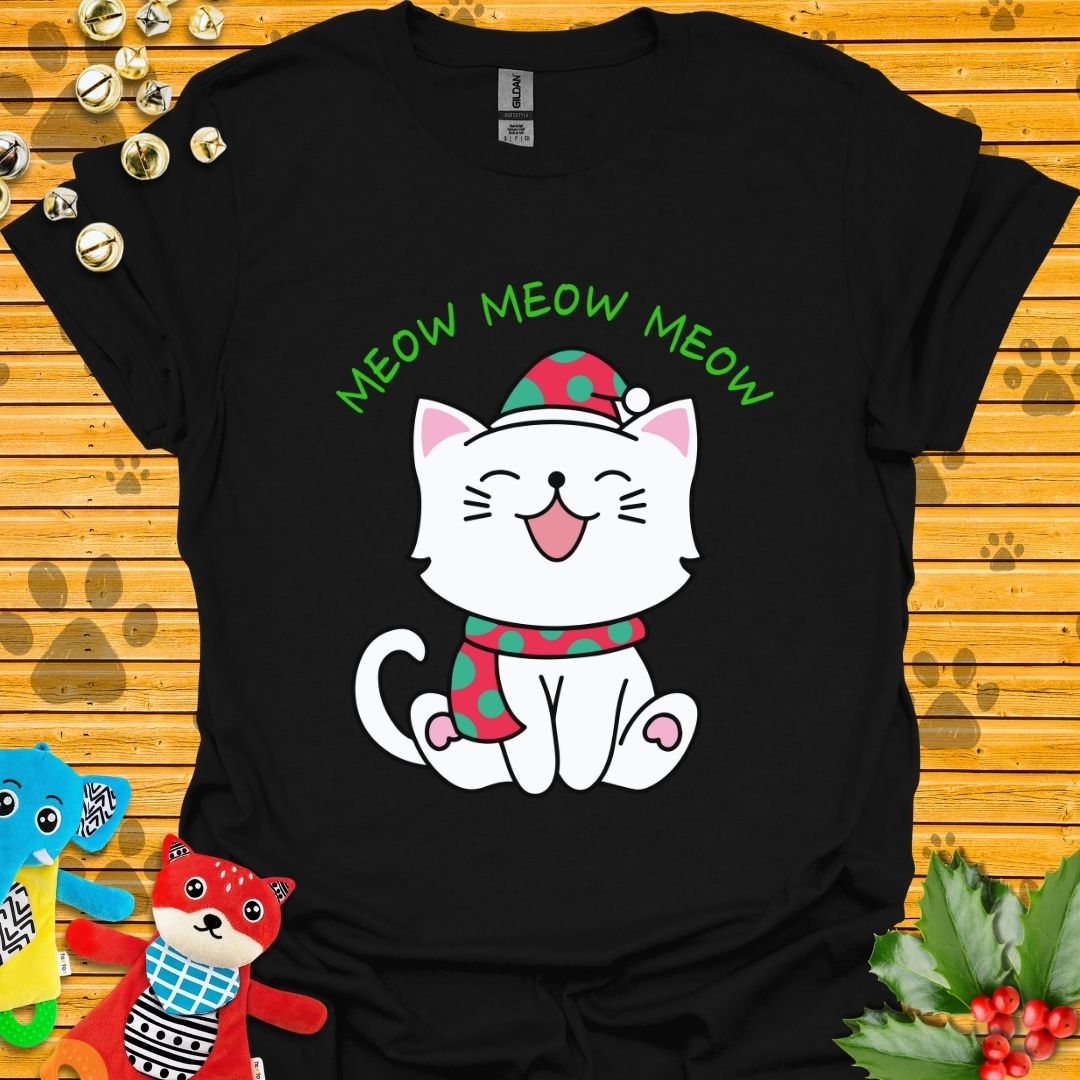 Meow Meow Meow Christmas T-shirt