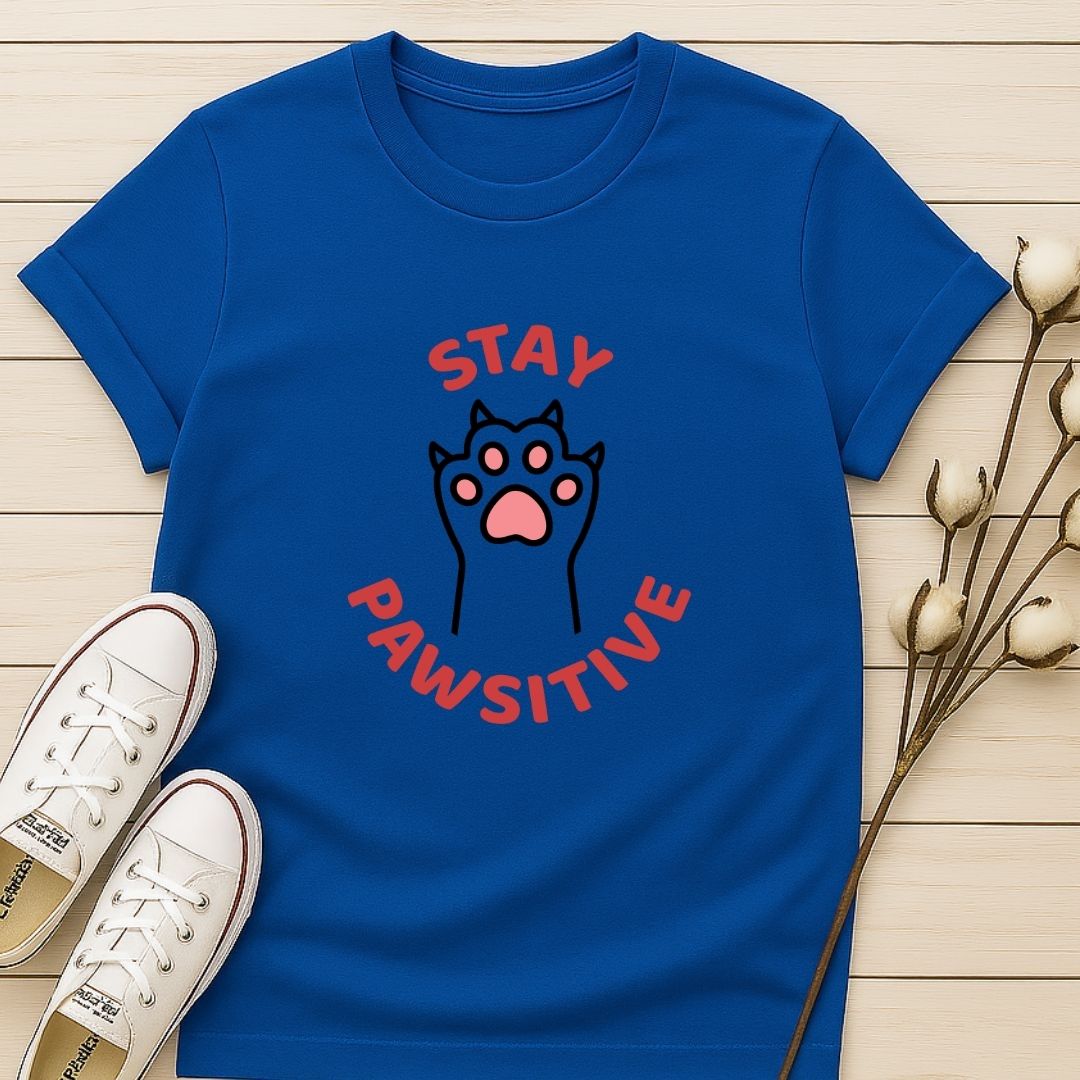 Stay Positive with Paw T-shirt