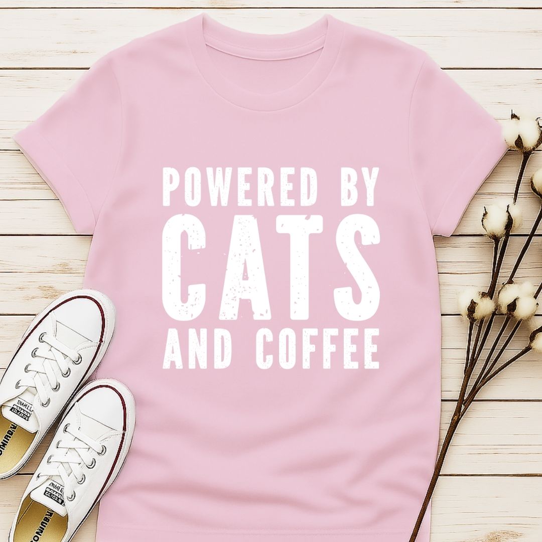 Powered by Cat and Coffee T-shirt