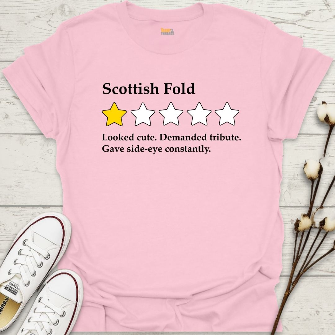 Scottish Fold 1-Star Review T-shirt