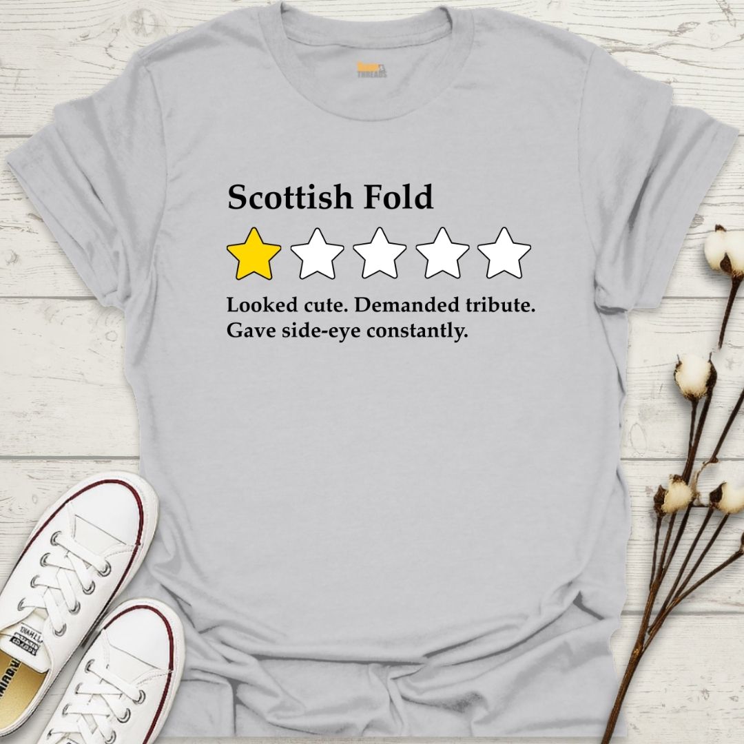 Scottish Fold 1-Star Review T-shirt