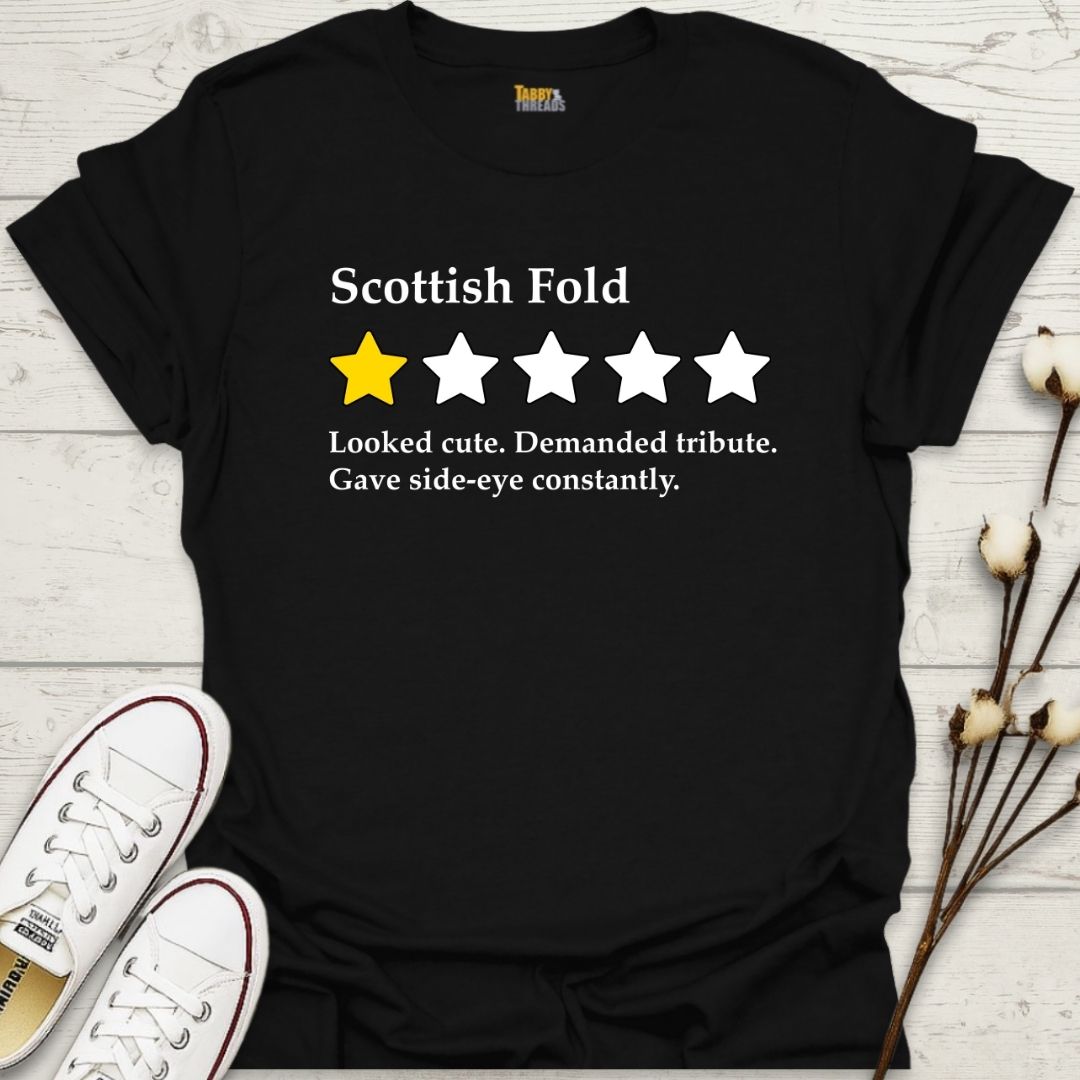 Scottish Fold 1-Star Review T-shirt
