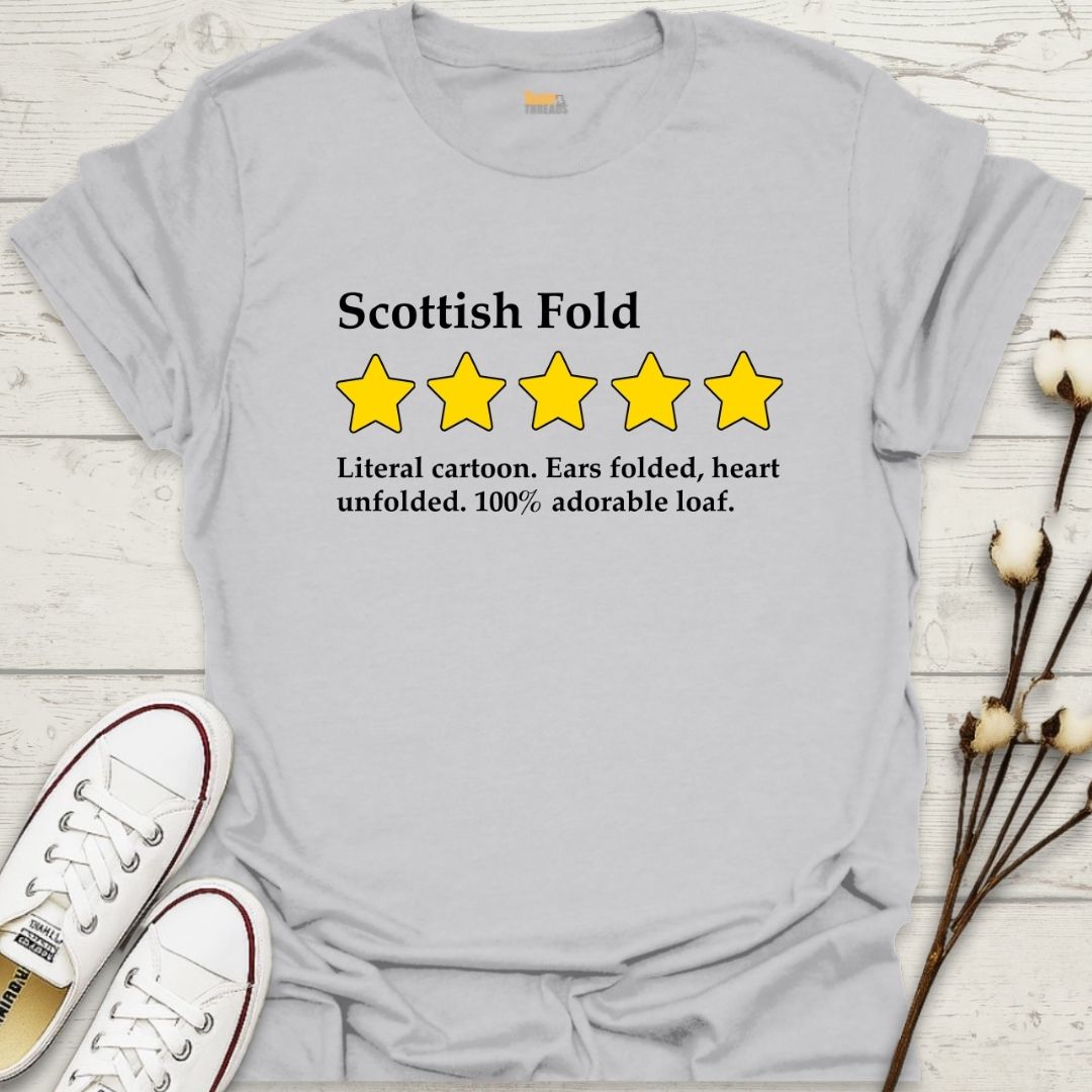 Scottish Fold 5-Star Review T-shirt