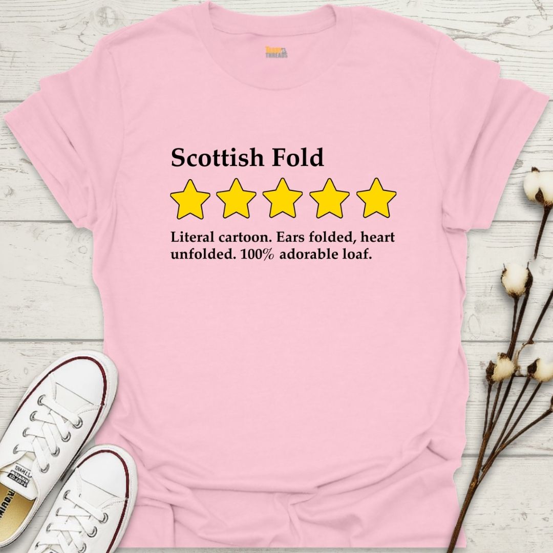 Scottish Fold 5-Star Review T-shirt