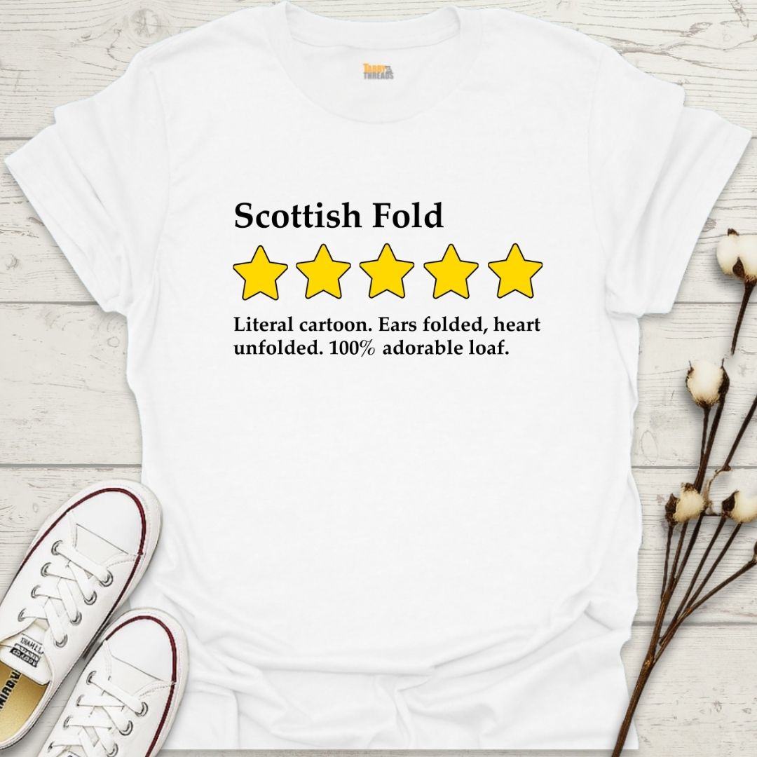 Scottish Fold 5-Star Review T-shirt