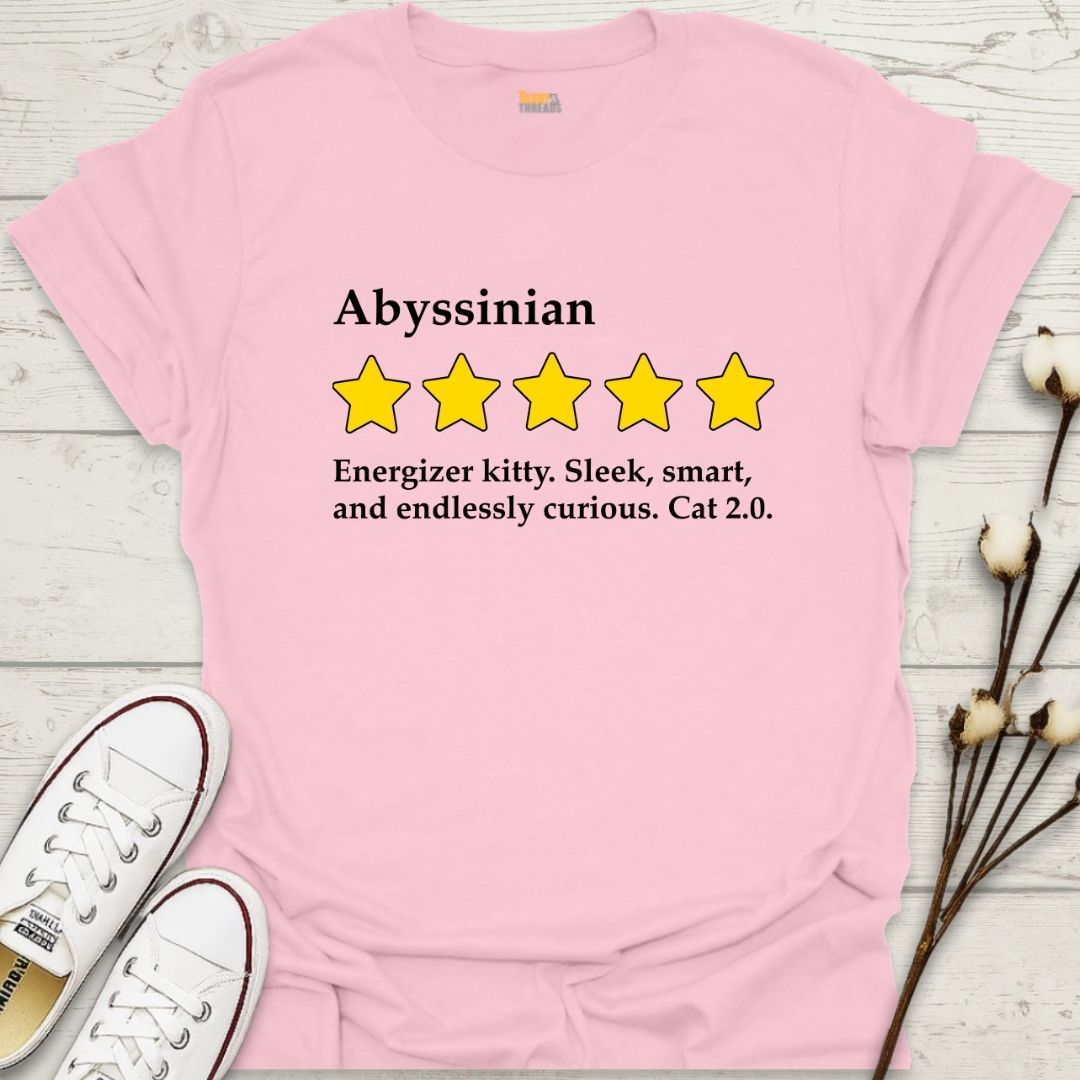 Abyssinian 5-Star Review T-shirt