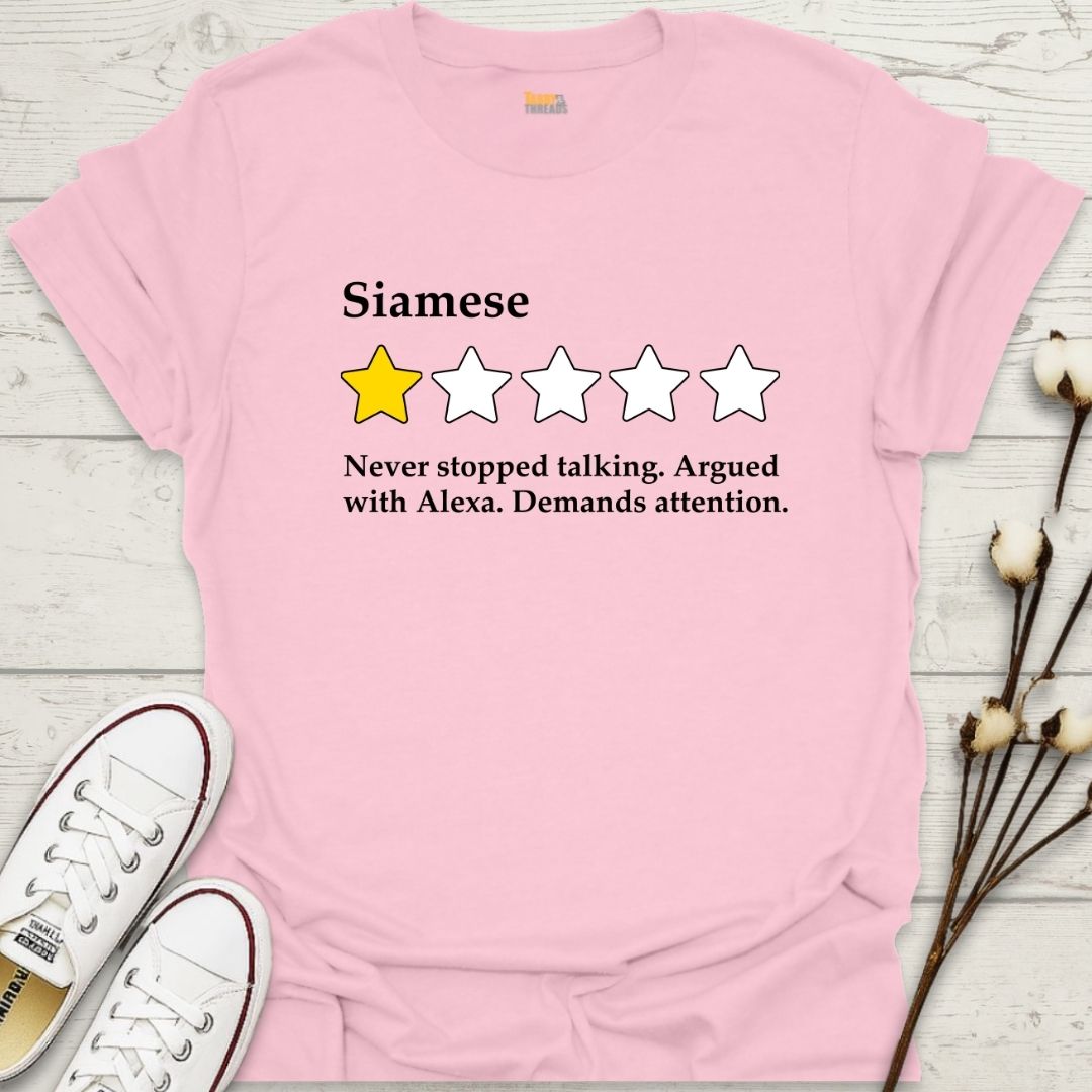 Siamese 1-Star Review T-shirt