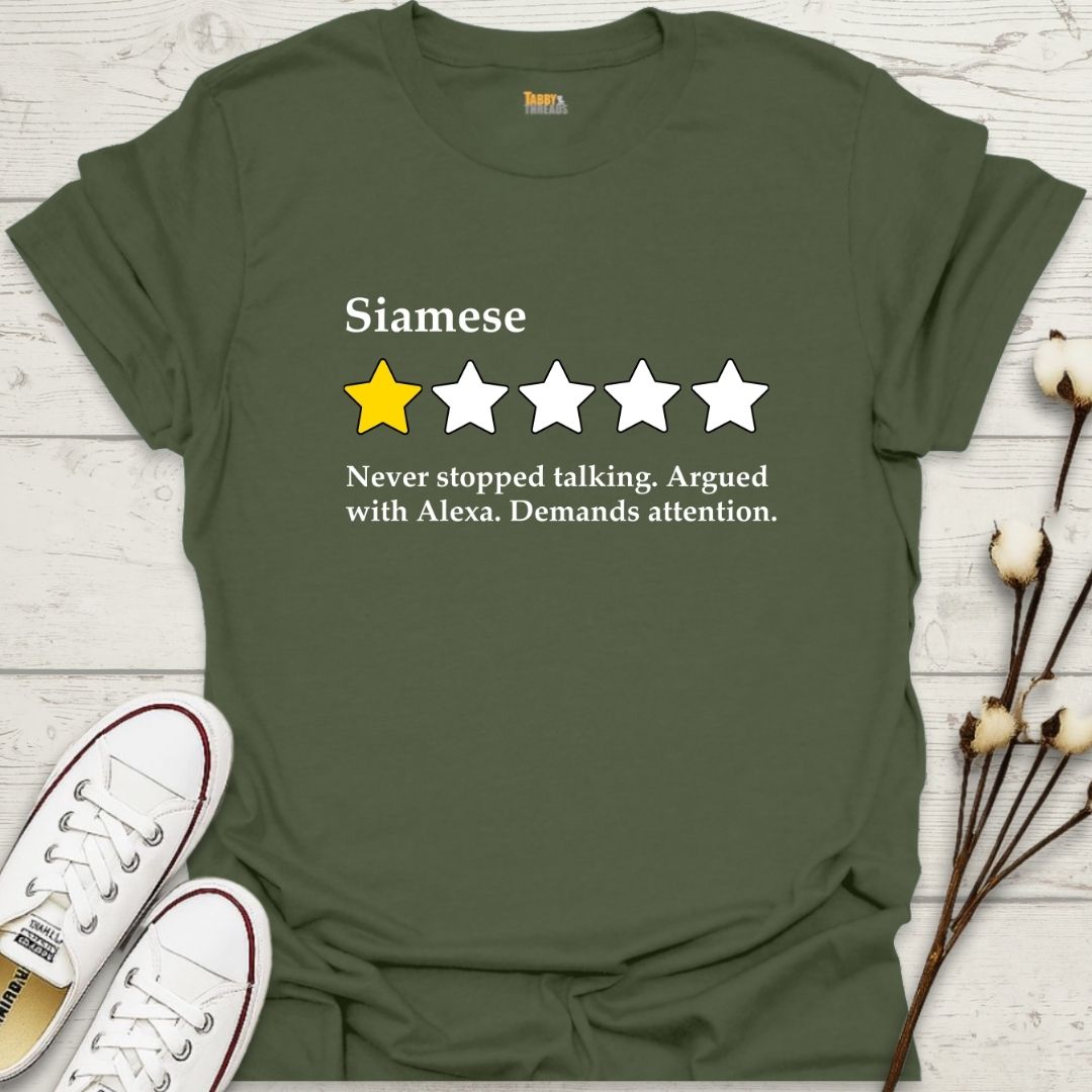 Siamese 1-Star Review T-shirt
