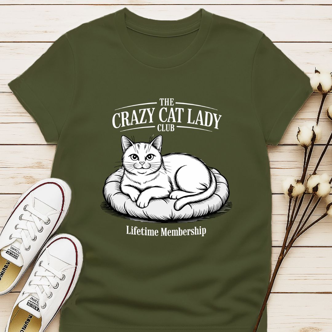 The Crazy Cat Lady Club T-shirt