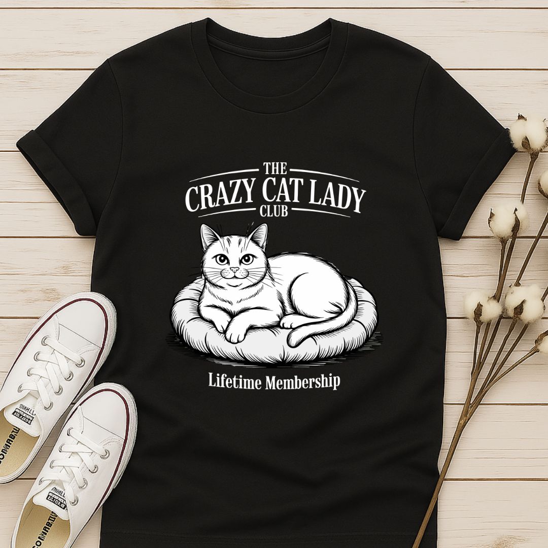 The Crazy Cat Lady Club T-shirt