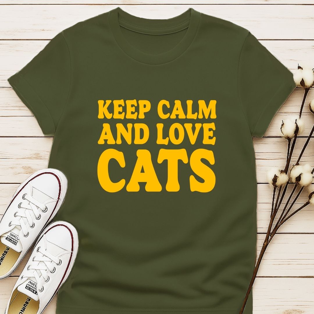 Keep Calm and Love Cats T-shirt