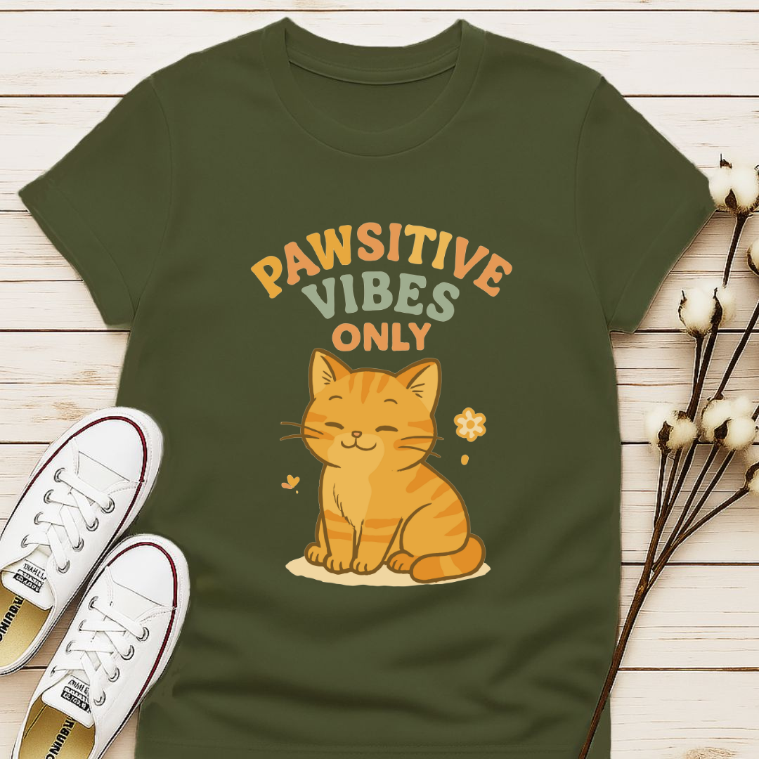 Pawsitive Vibes Only T-shirt