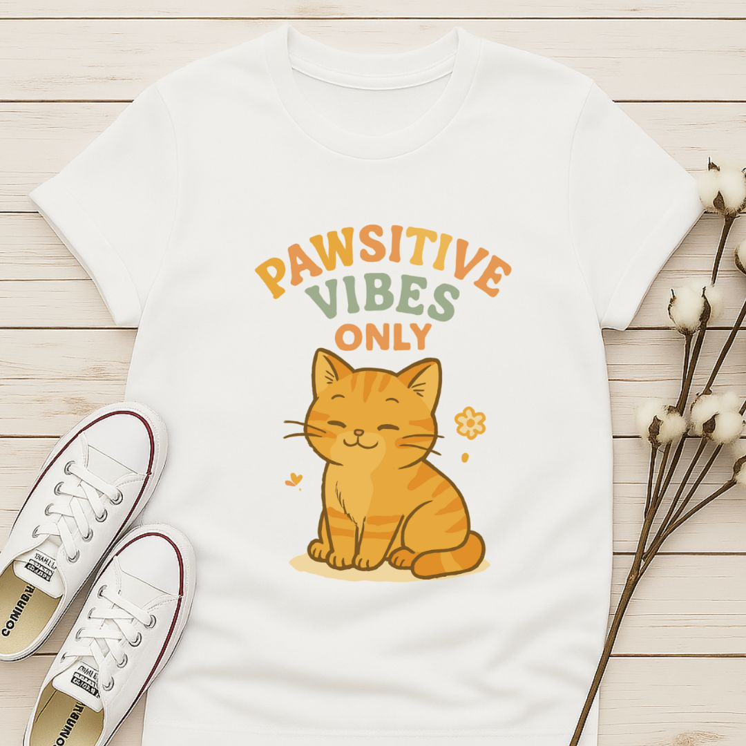 Pawsitive Vibes Only T-shirt