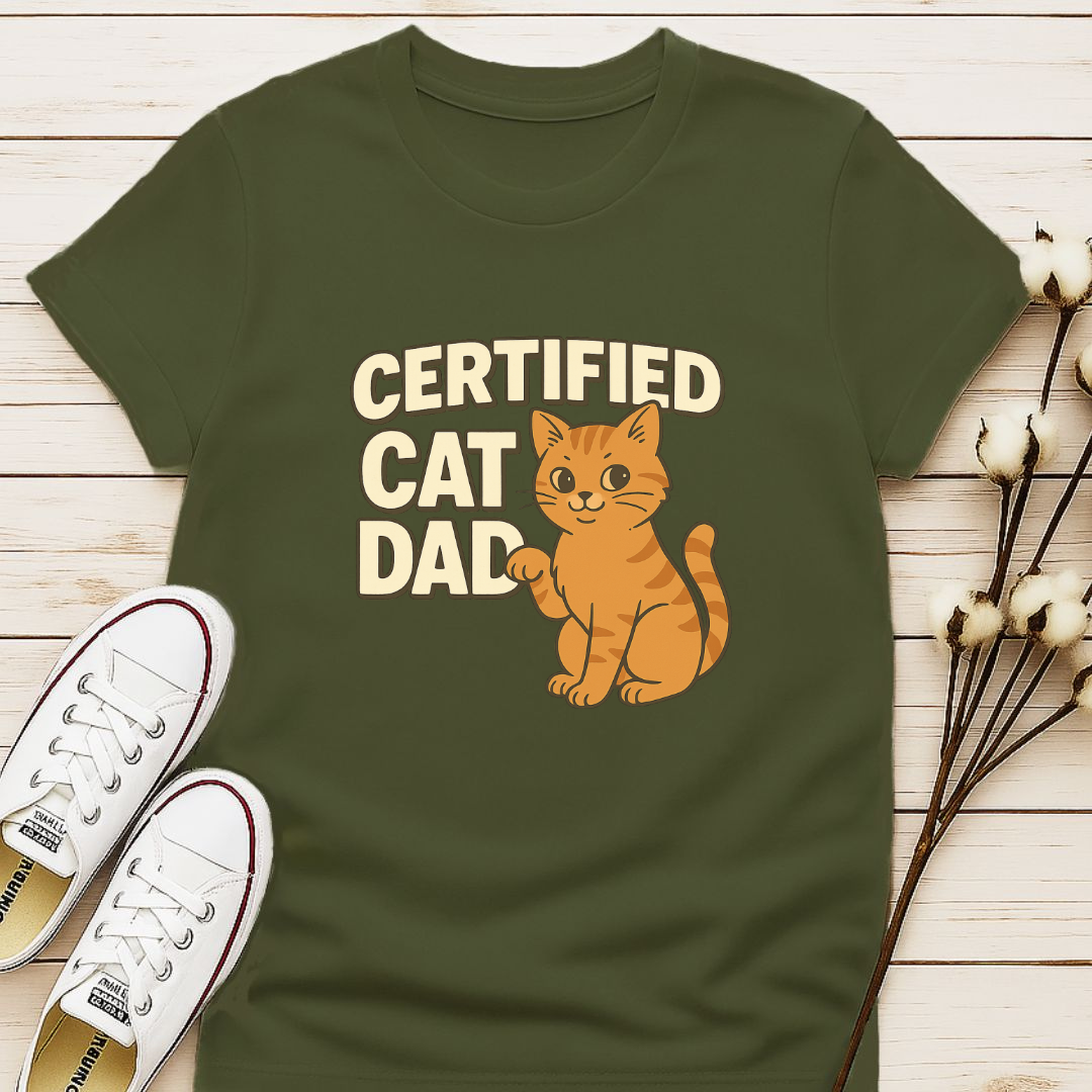 Certified Cat Dad T-shirt