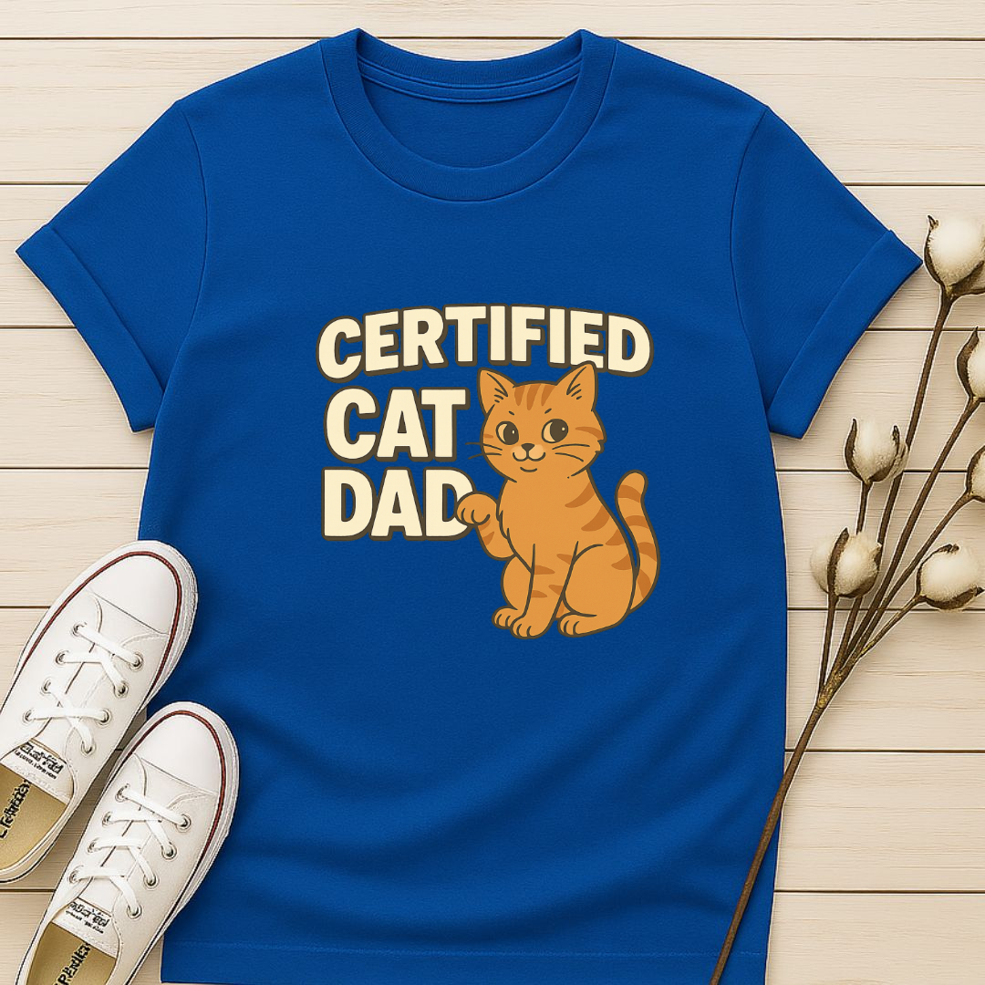 Certified Cat Dad T-shirt