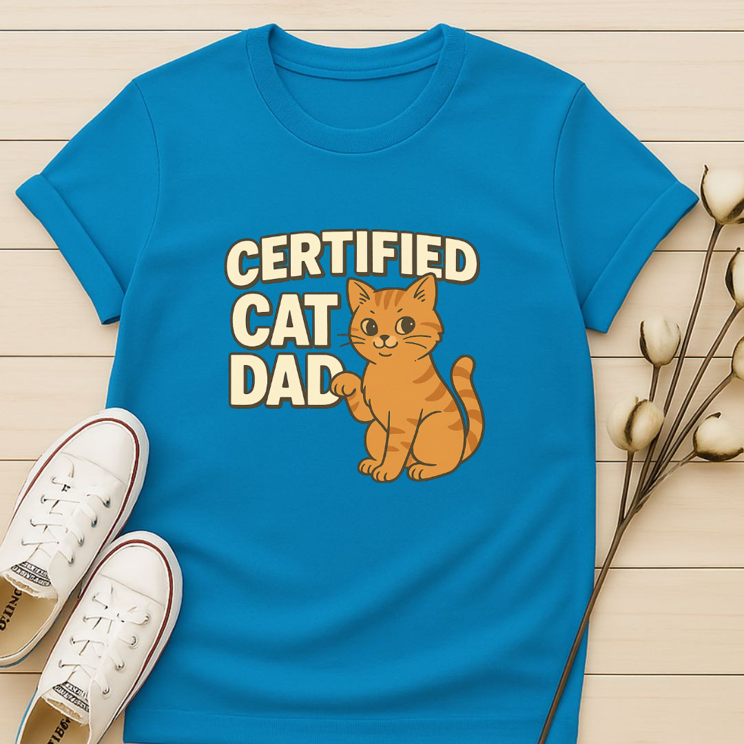 Certified Cat Dad T-shirt
