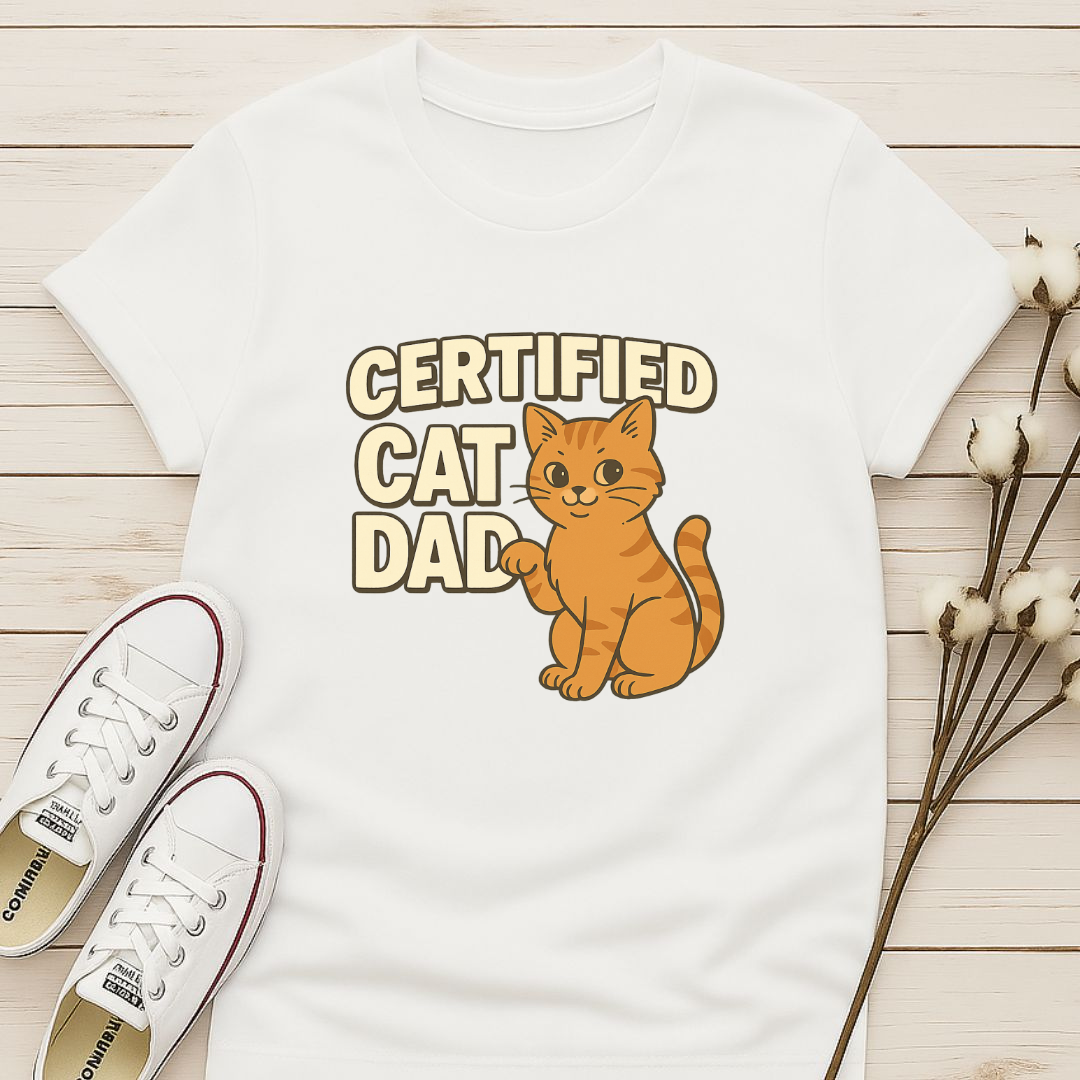 Certified Cat Dad T-shirt