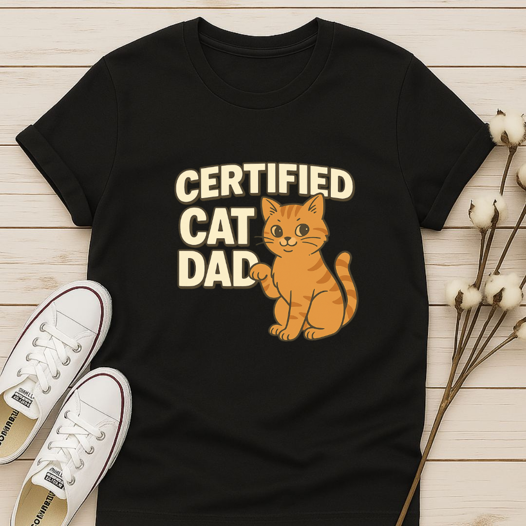 Certified Cat Dad T-shirt