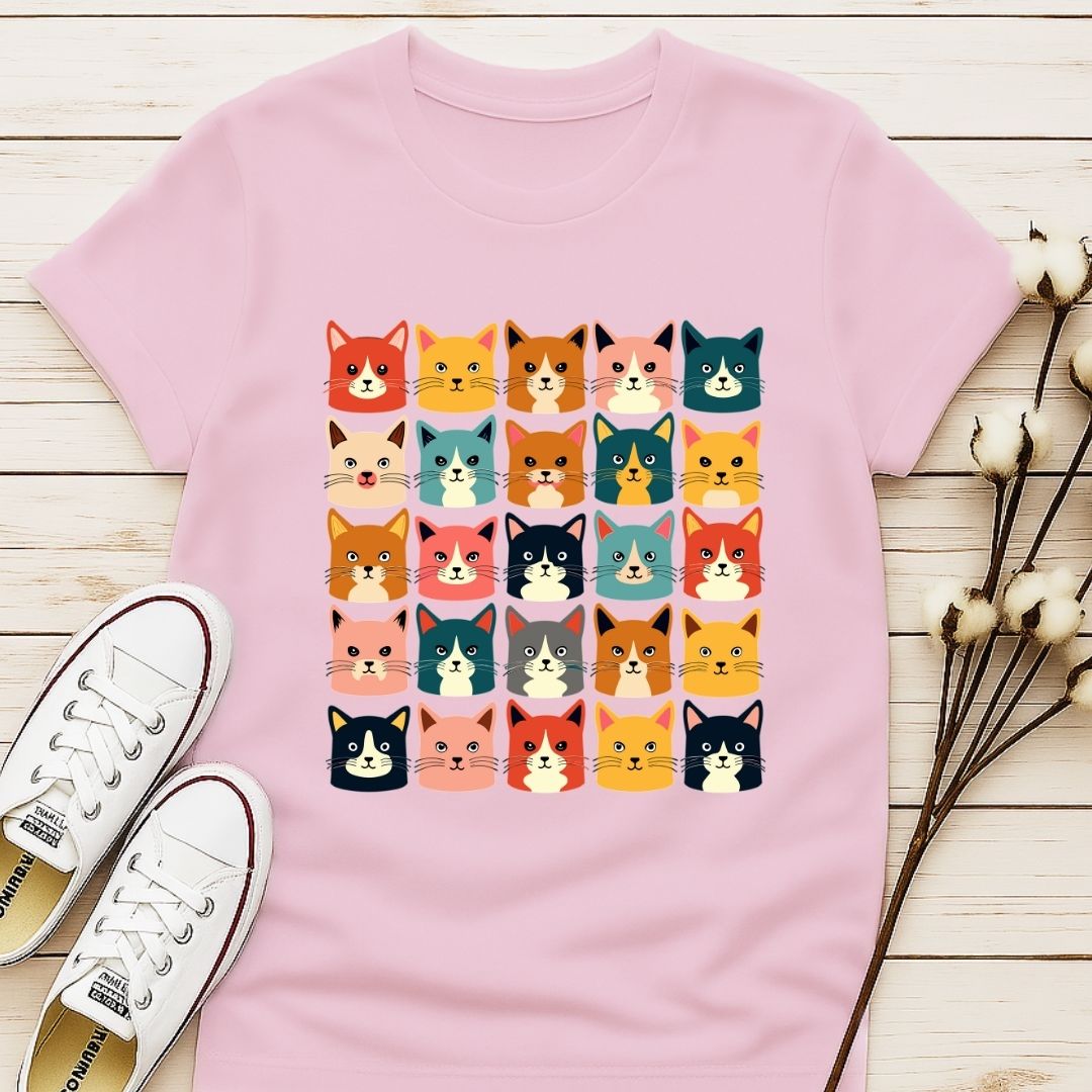 Meowy Retro T-shirt