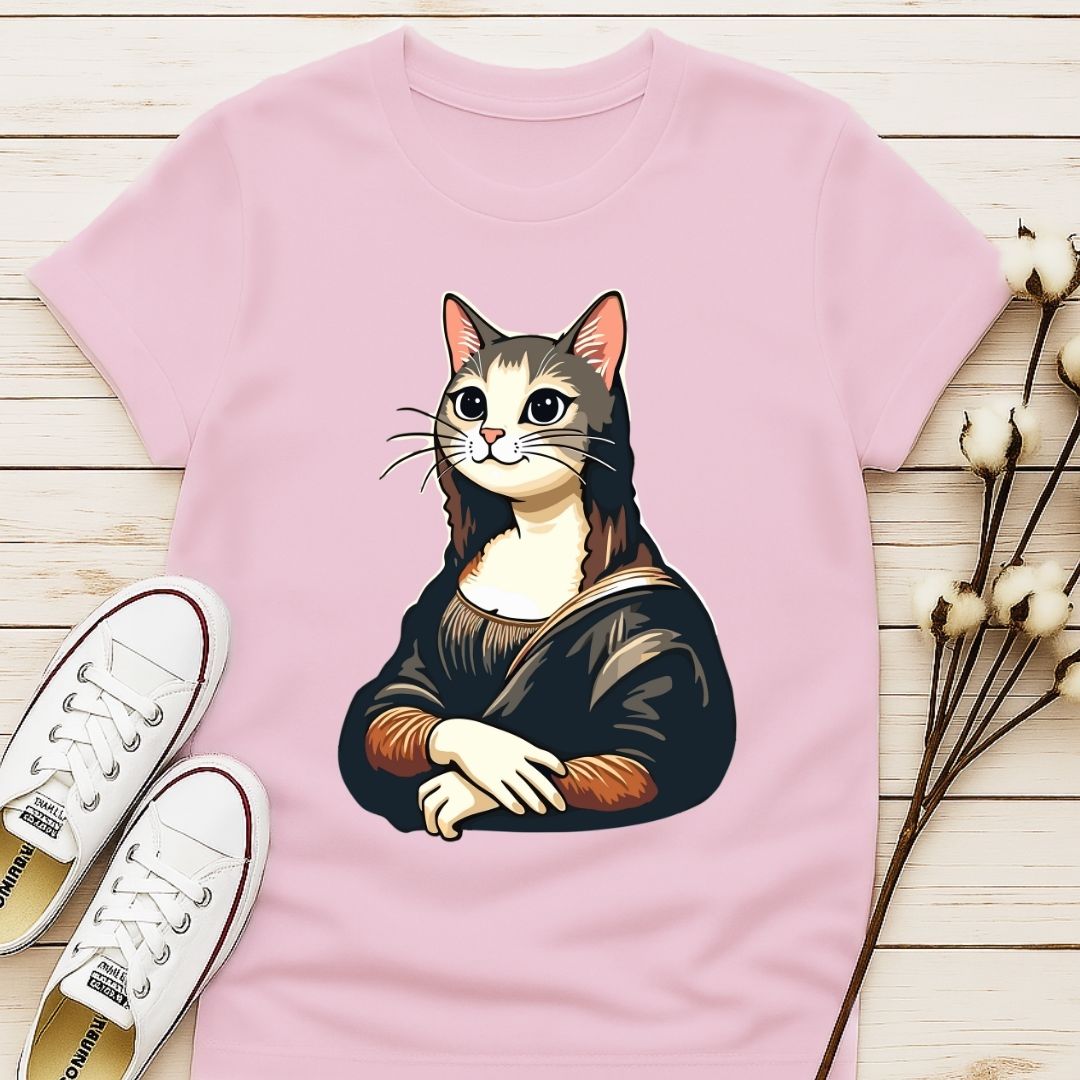 Mona Lisa Cat T-shirt