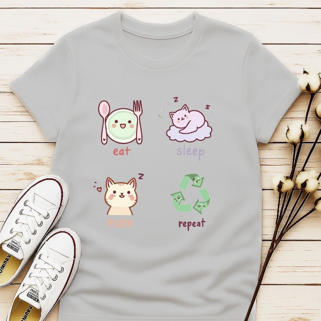 Eat, Sleep, Purr, Repeat T-shirt