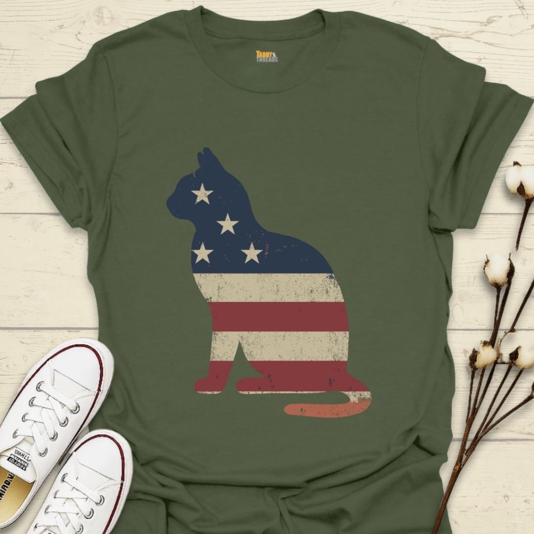 Patriotic Cat T-shirt