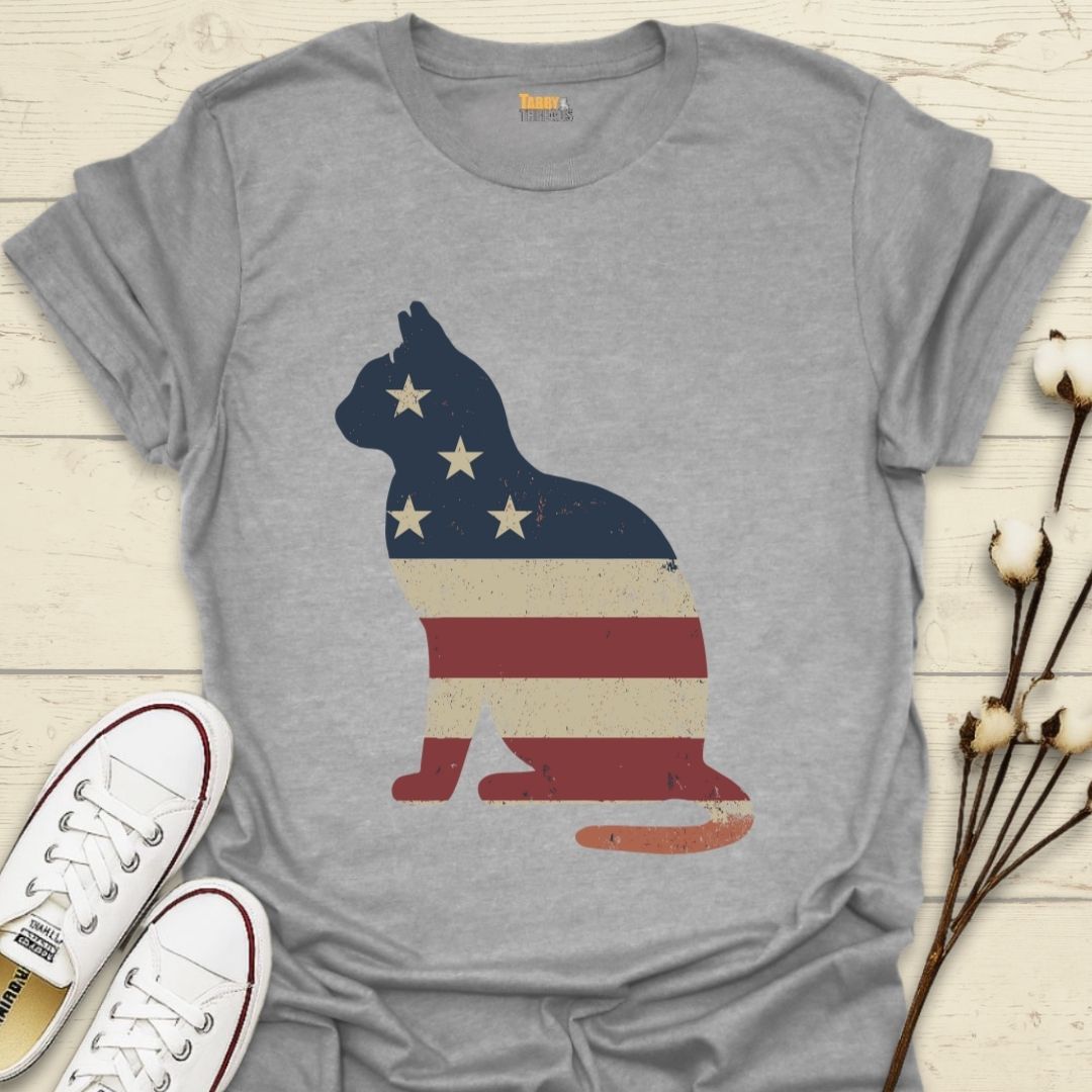 Patriotic Cat T-shirt