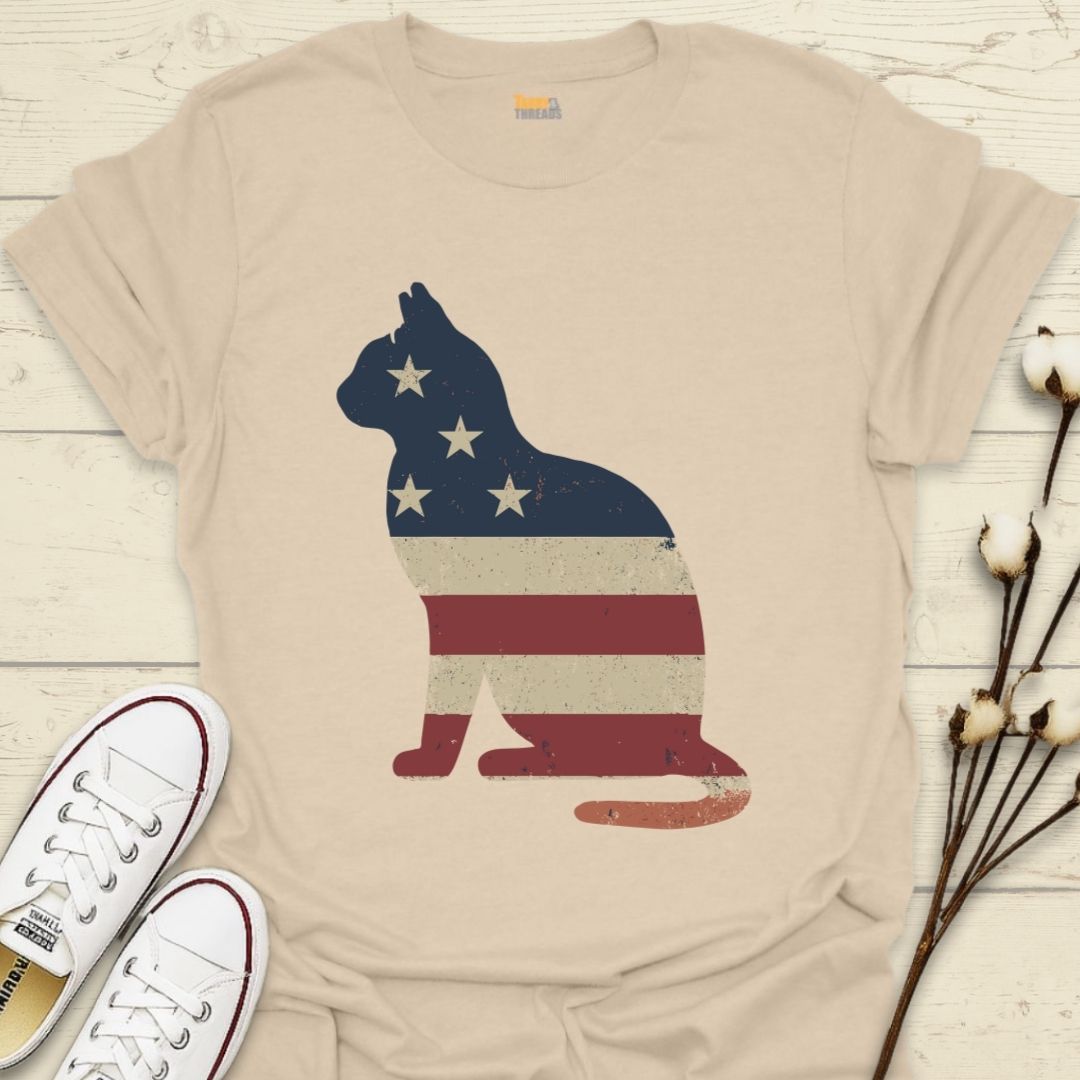Patriotic Cat T-shirt