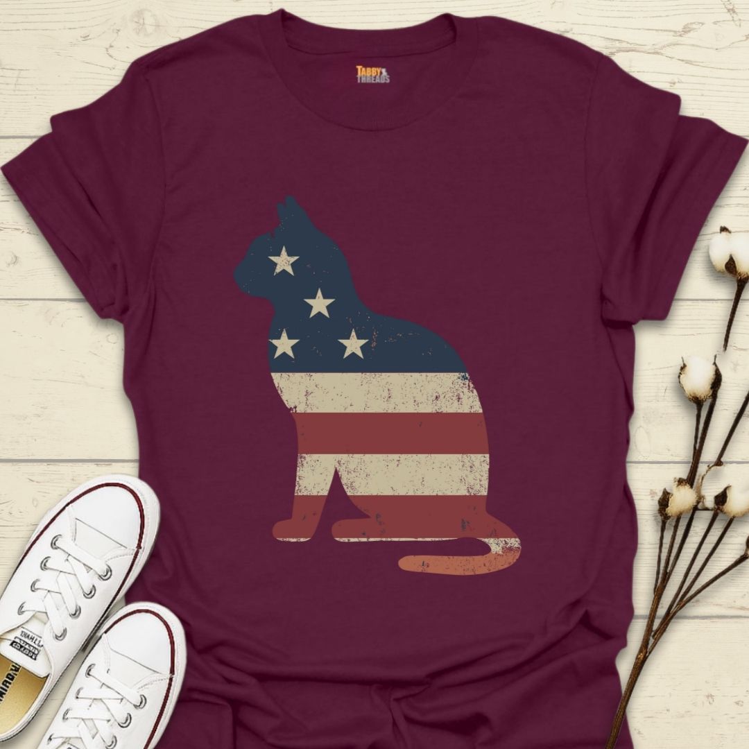 Patriotic Cat T-shirt