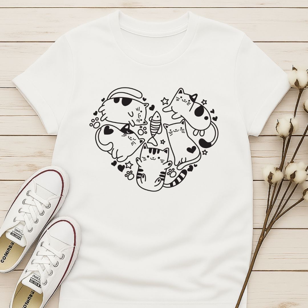 Cat Heart T-shirt