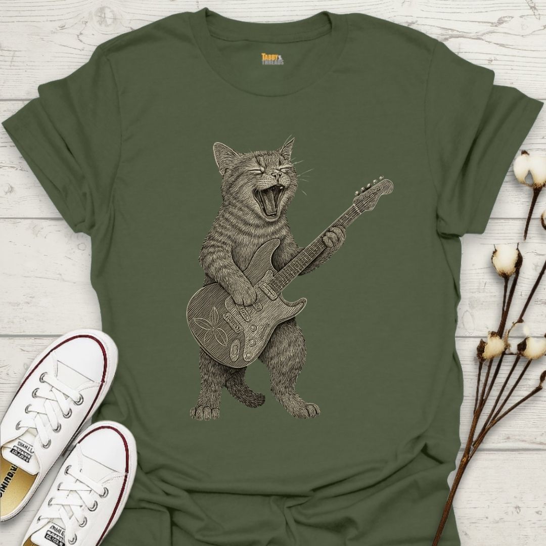 Shredding a Guitar T-shirt