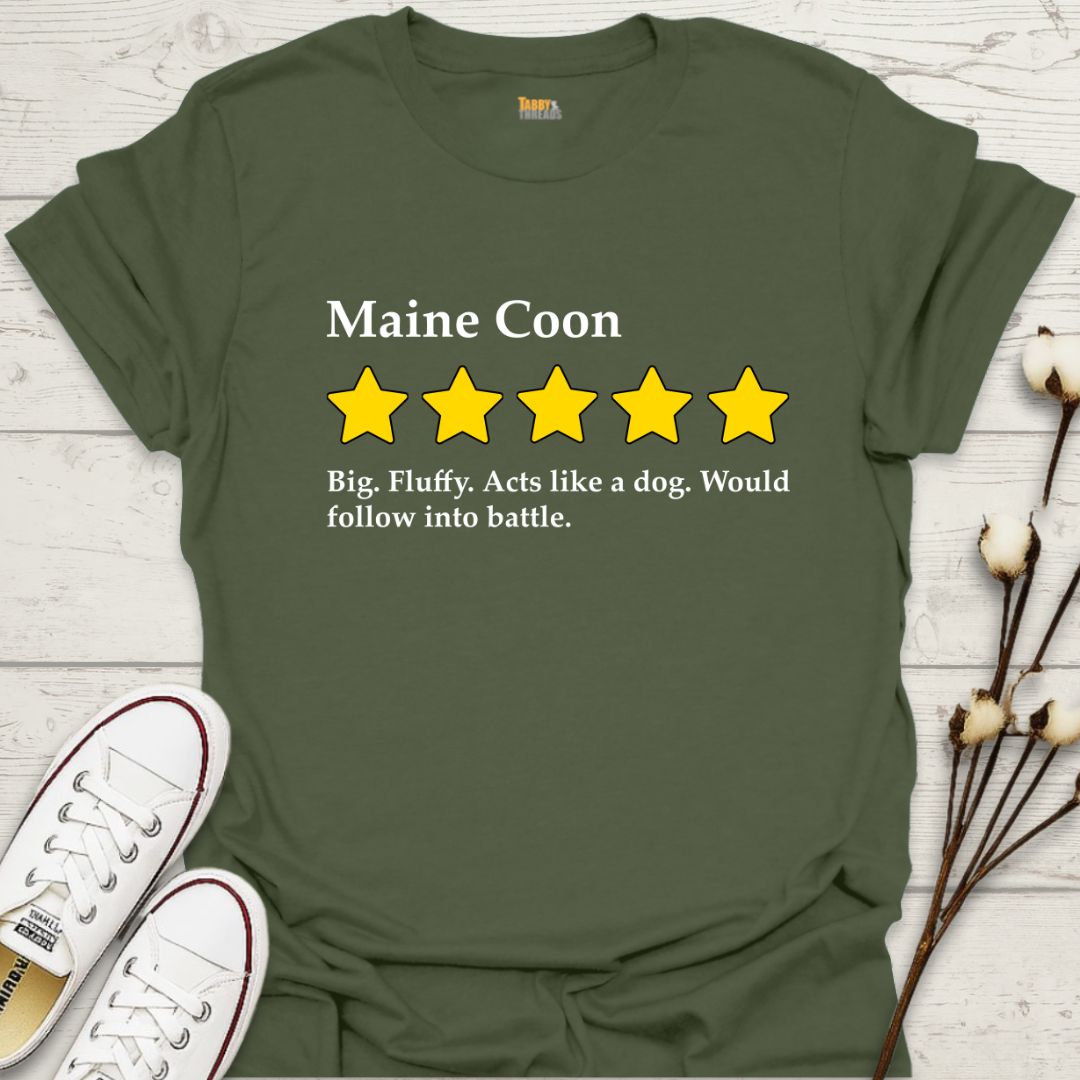 Maine Coon 5-Star Review T-shirt