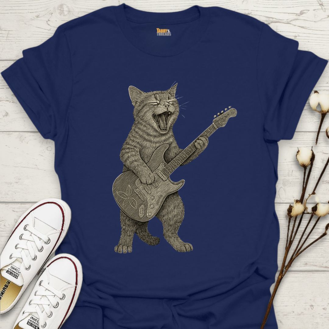 Shredding a Guitar T-shirt