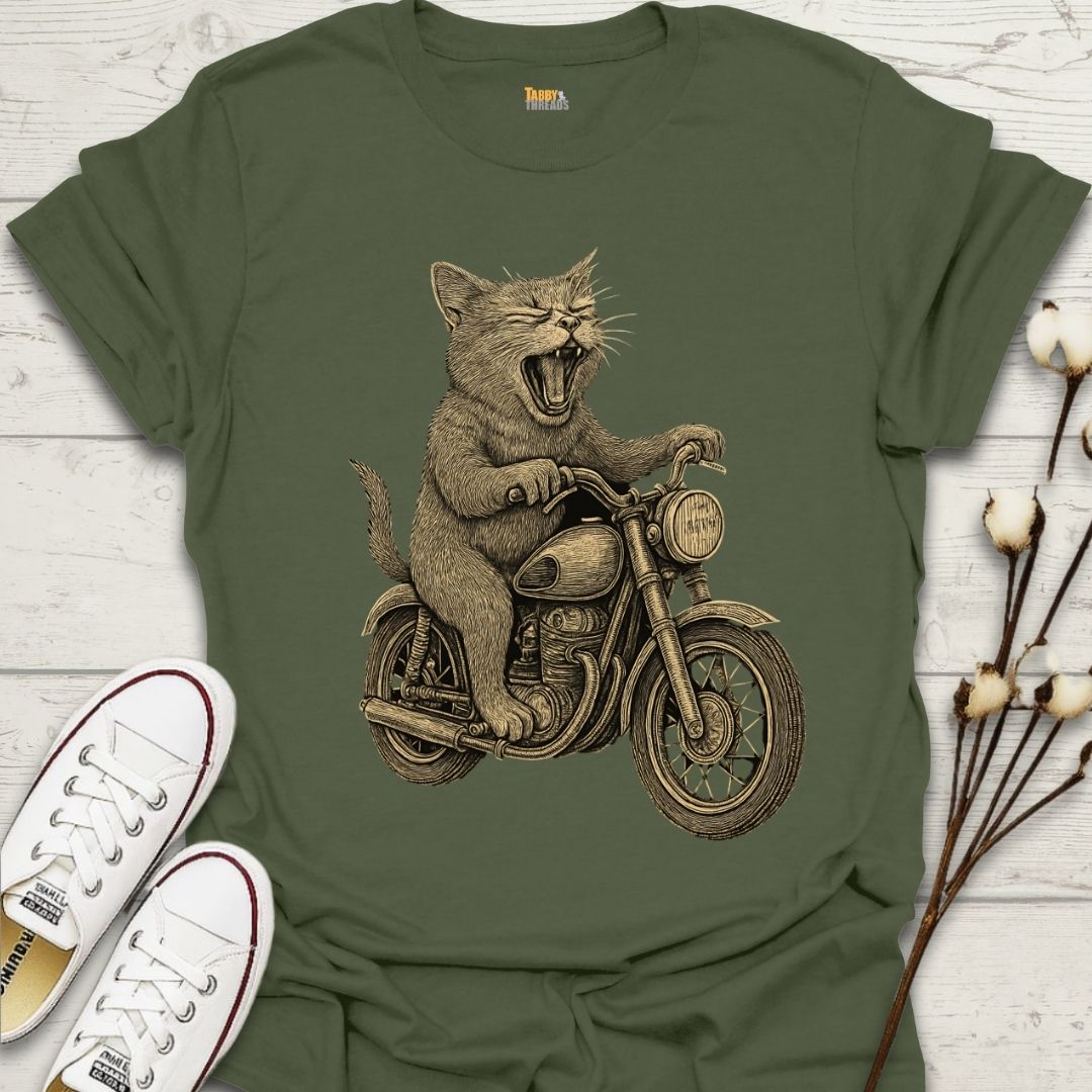 Roaring Cat Rider T-shirt