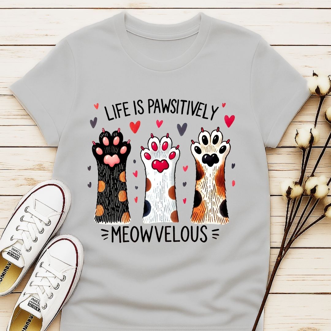 Life is Pawsitively Meowvelous T-shirt