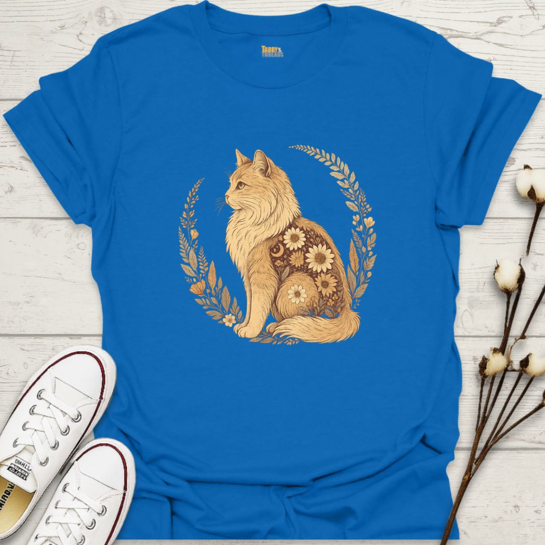 Sunflower Spirit Cat T-shirt