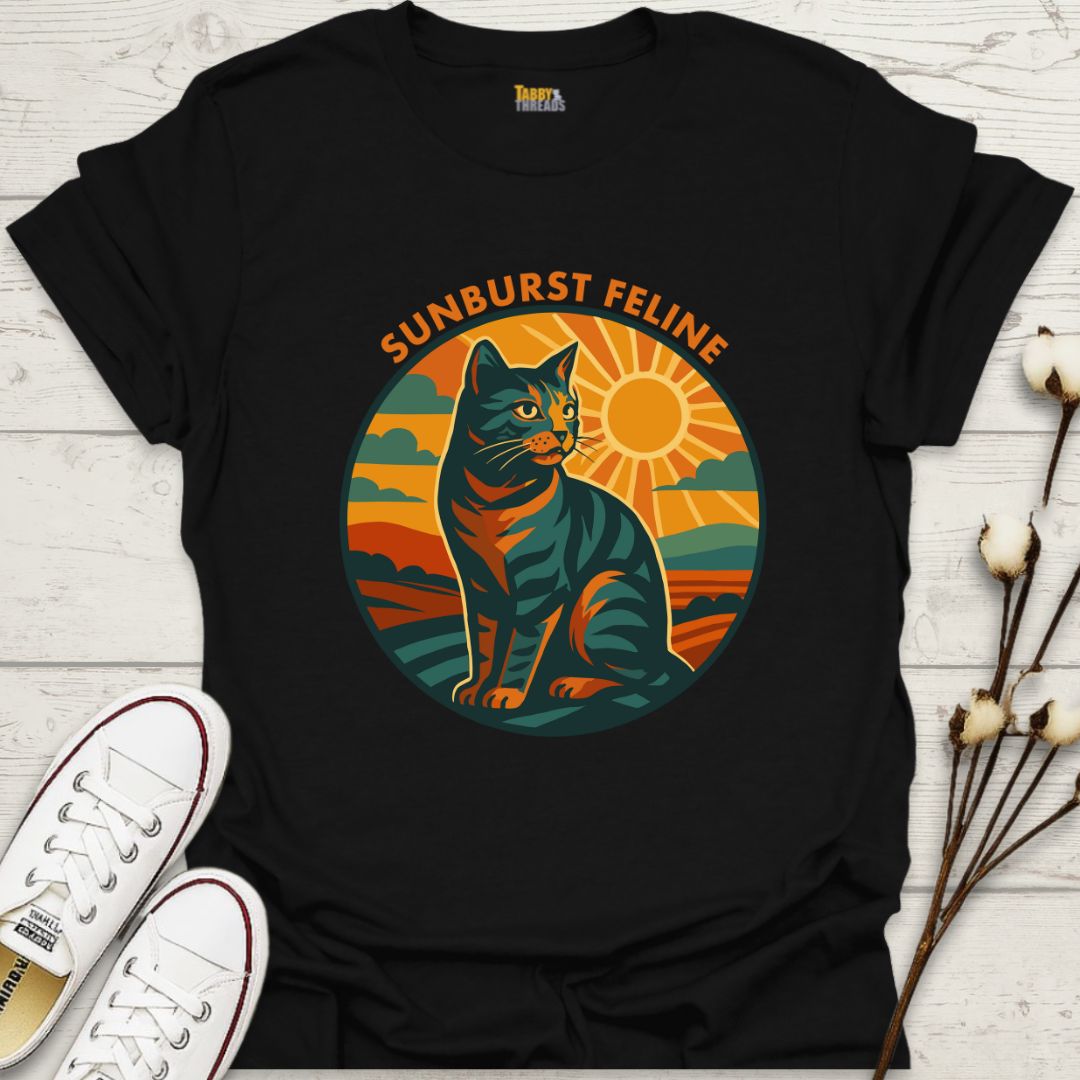 Sunburst Feline T-shirt
