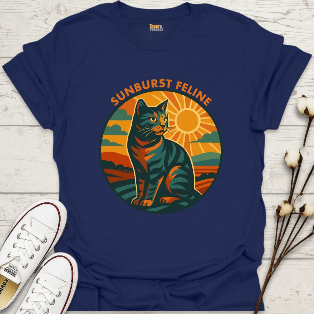 Sunburst Feline T-shirt