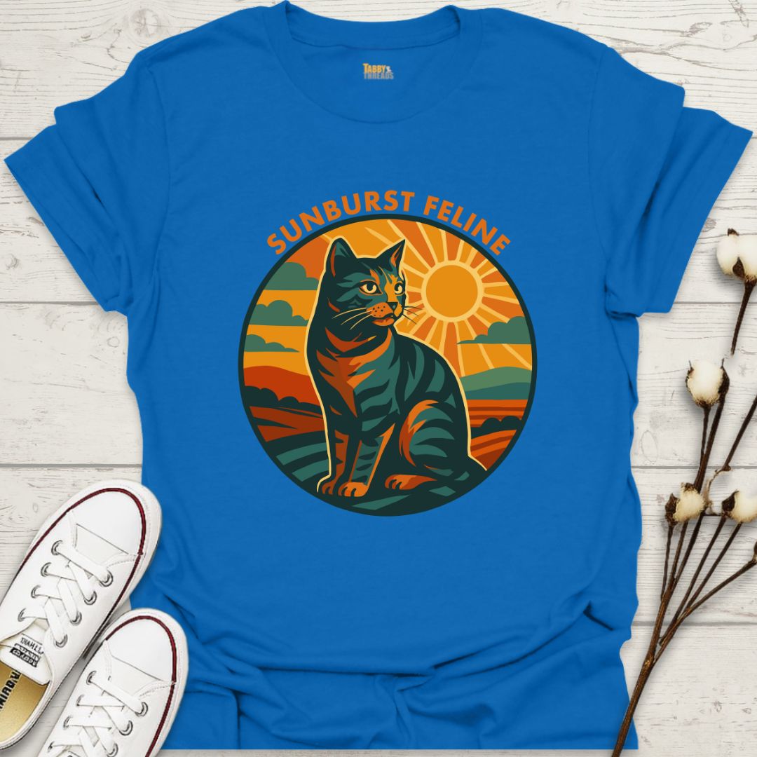 Sunburst Feline T-shirt