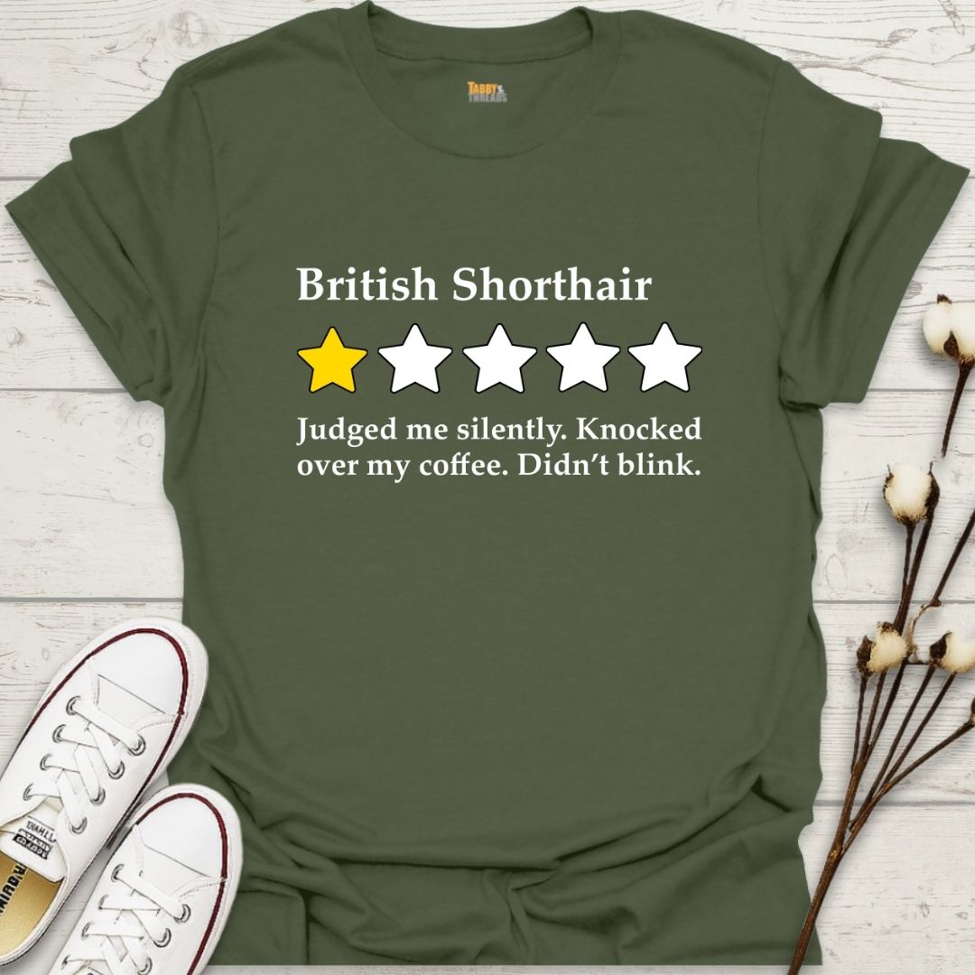 British Shorthair 1-Star Review T-shirt
