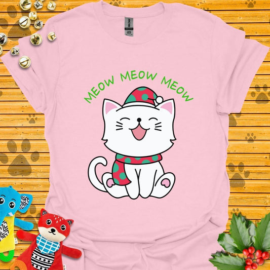 Meow Meow Meow Christmas T-shirt