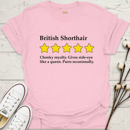 British Shorthair 5-Star Review T-shirt