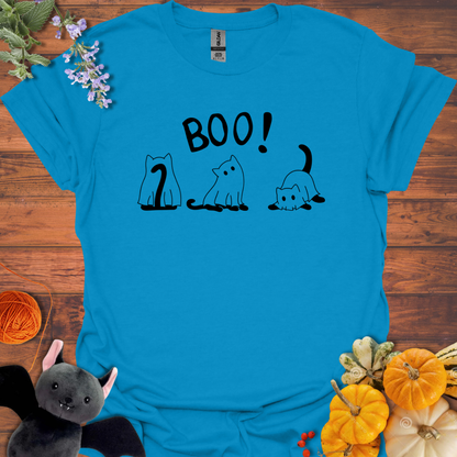 Boo Ghost Cats T-shirt