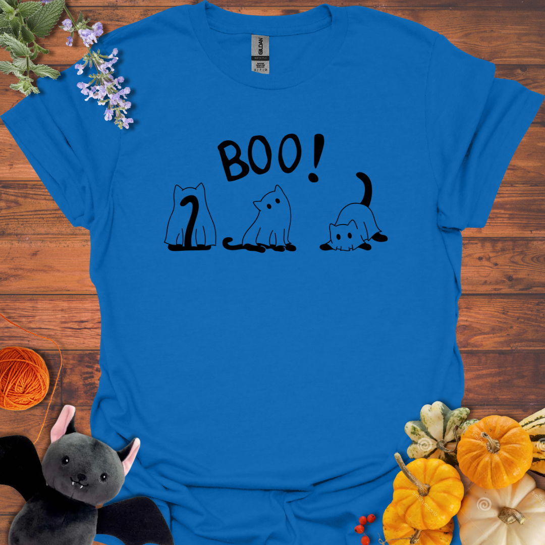 Boo Ghost Cats T-shirt