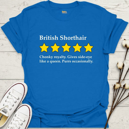 British Shorthair 5-Star Review T-shirt
