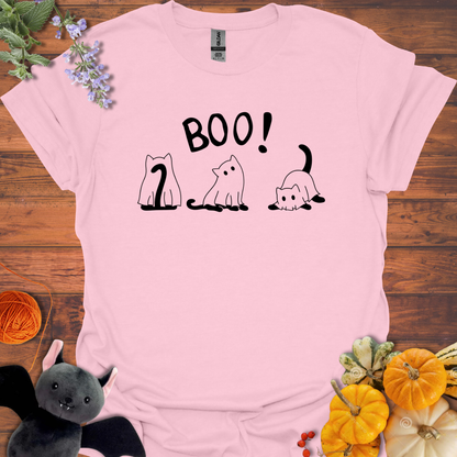 Boo Ghost Cats T-shirt