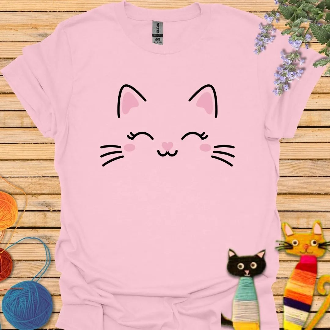 Cute Cat Face T-shirt