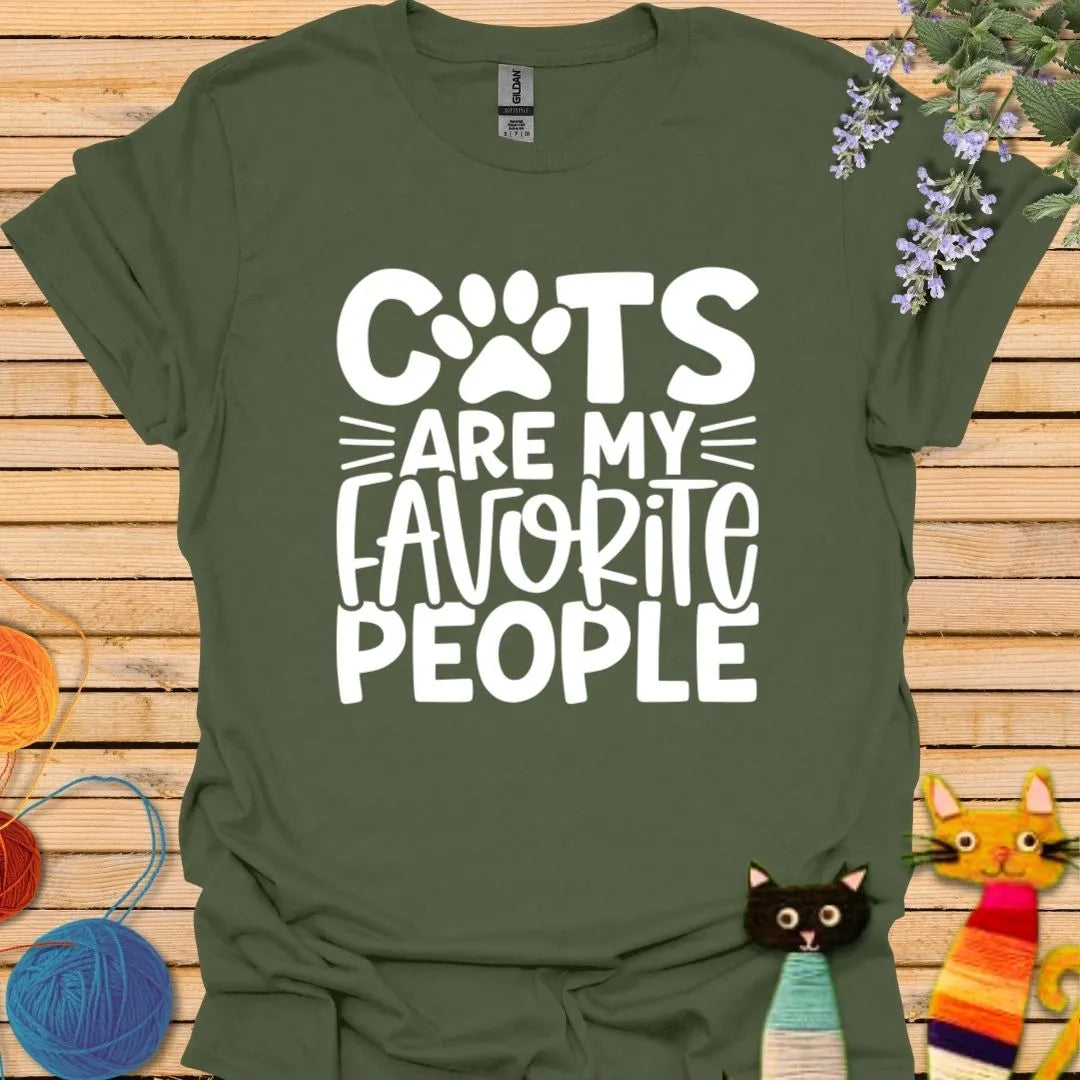 Cats are My Favorite People T-shirt