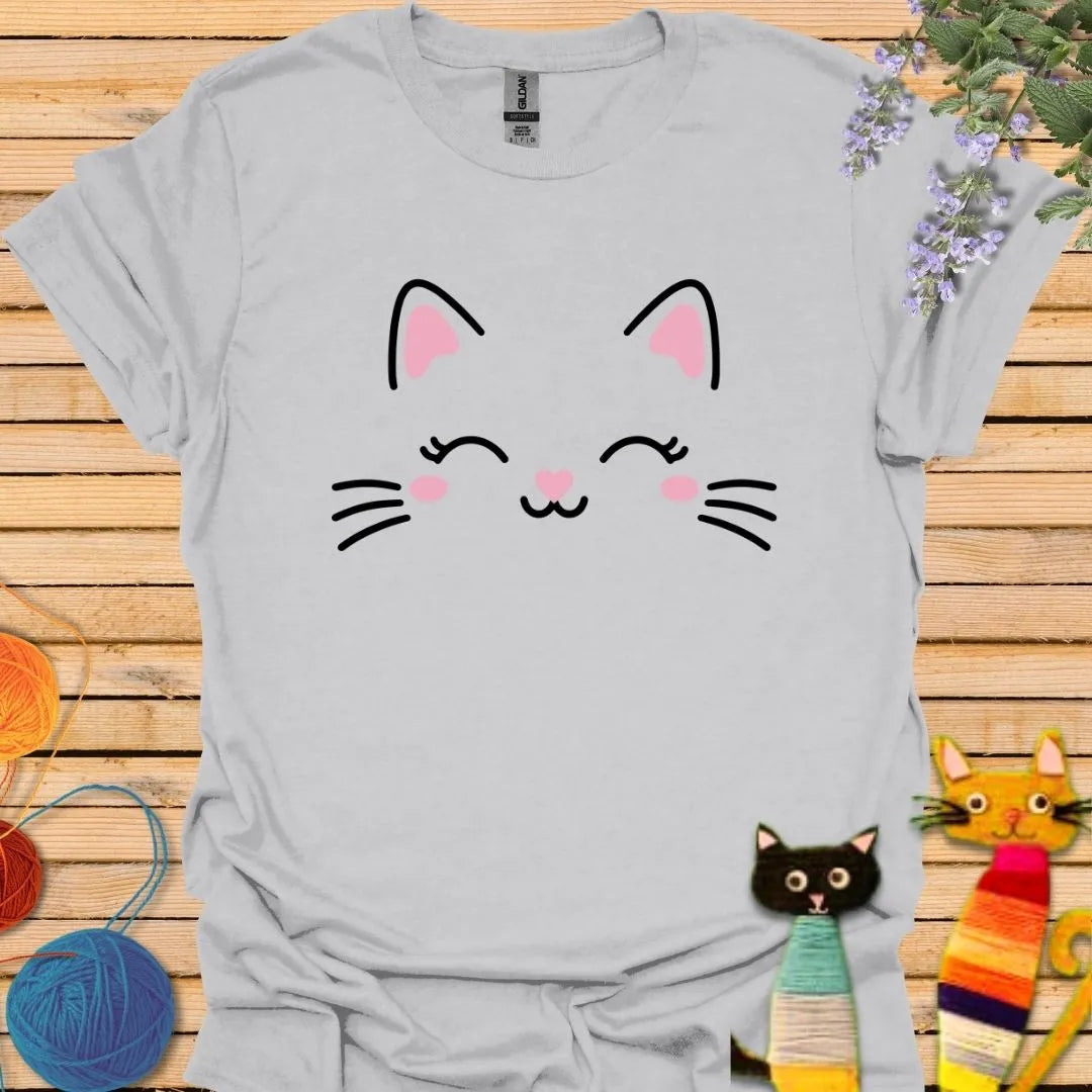 Cute Cat Face T-shirt