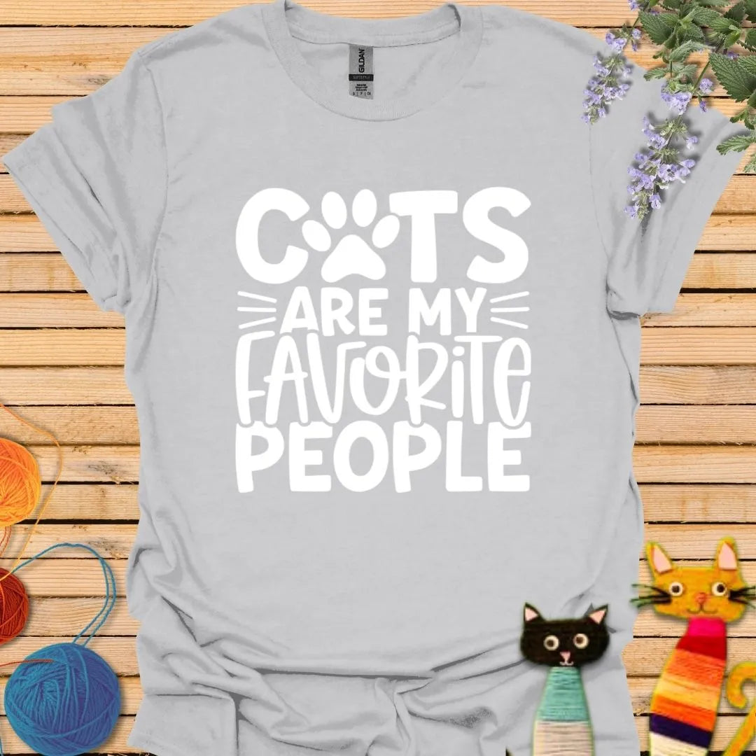 Cats are My Favorite People T-shirt